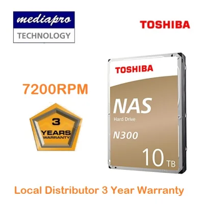 Toshiba NAS N300 10TB 7200RPM Internal 3.5 SATA HDD - 3 Year Local Distributor Warranty