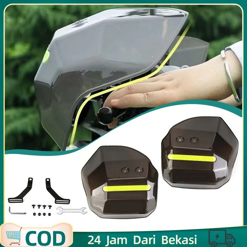 1 pair Sarung Tangan Di Stang Anti-Jatuh / Sarung Tangan Di Motor Plastik PVC / Sarung Tangan Setang Motor Tahan Hujan Harga 65,000 rupiah*Gratis Ongkir