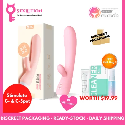 [SexLution] Vibrator Dildo Adult Sex Toy for Women Classic and Rabbit Vibrator XiuXiuDa G-Spot & C-Spot Stimulation Female Clitoral Clitoris Stimulation Climax Orgasm Waterproof, Rechargeable Discreet Packaging New Original Authentic Sensual Women Sex Toy