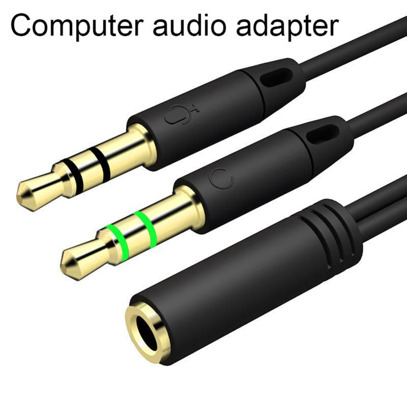 【Ready stock】3.5MM Headphone Splitter Earphone Adapter Audio 3.5mm Female to 2 Male Jack Aux Cable Singapore