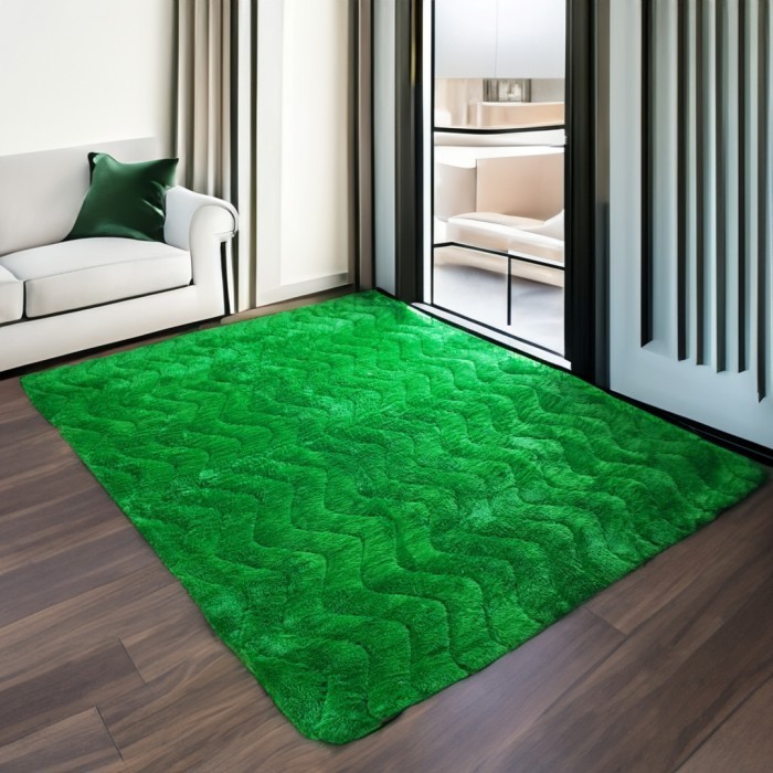 Karpet bulu Quilting anti slip premium mewah ukuran jumbo 200x180cm LP