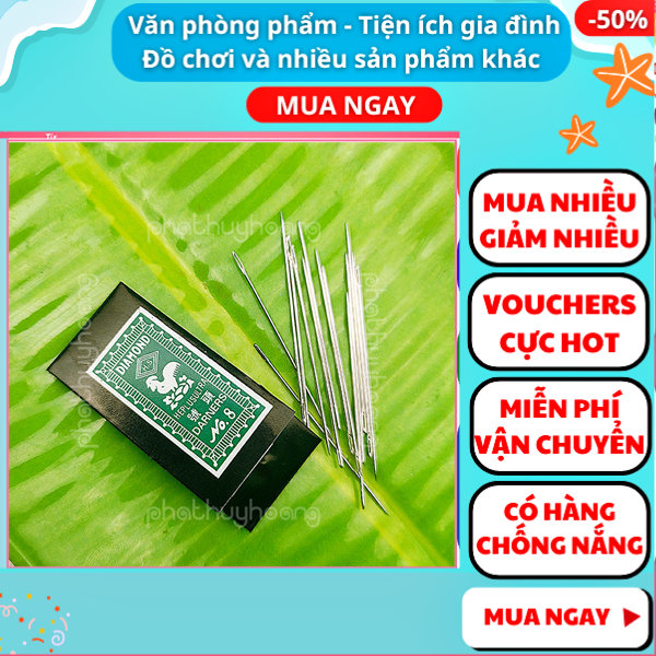 Kim khâu phổ thông, 10 cây kim khâu tiện lợi, kim khâu quần áo giá rẻ, 10 cây kim khâu quần áo giá rẻ, kim khâu quần áo phổ thông, tép 10 cây kim tiện dụng, kim khâu gia đình giá rẻ, 10 cây kim khâu phổ thông - Gift Love