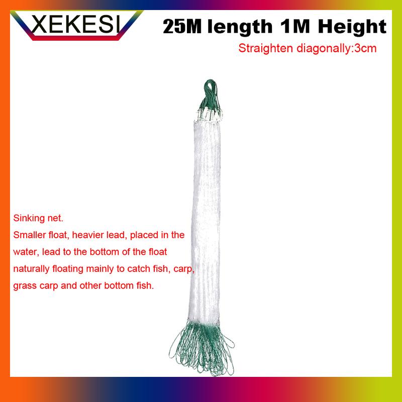 XEKESI 8 15 20 30m Lưới Đánh Cá nylon lưới đánh cá Monofilament Lưới phao Bẫy lưới duy nhất Phụ Kiện Dụng cụ dụng cụ - 3