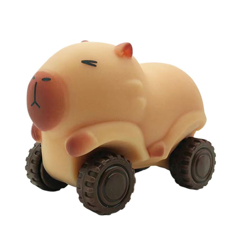 Đồ chơi bóp ô tô Capybara Đồ chơi bóp Capybara Đồ chơi thần tài Capybara có bánh xe Đồ chơi thông gi