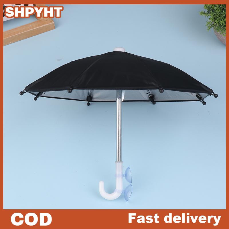 SHPYHT Tự động cầm tay điện thoại di động chủ xe mini dù để che nắng mưa xe đạp xe máy trang trí ô điện thoại đứng khung ô Giá  43,710 Đồng*Miễn phí vận chuyển