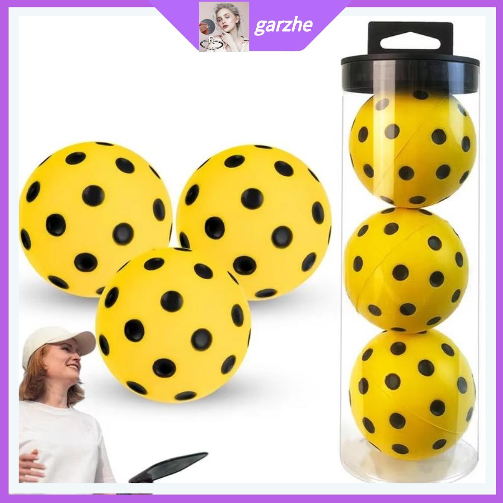 GARZHE24272 Bounc tầm nhìn cao Pickleballs 74mm Với xô nhựa trong Bóng mái chèo tập luyện Cao cấp Phụ kiện pickleball Bóng pickleball Ngoài trời/trong nhà