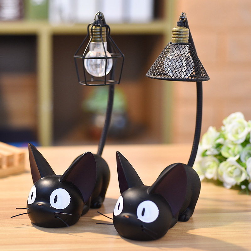 Anime Nhật Bản Cửa Hàng Tạp Hóa Mèo Jiji Đèn Ngủ Sáng Tạo Phim Hoạt Hình Xuyên Biên Giới Hàng Hóa Nhỏ Đồ Trang Trí Bằng Nhựa Quà Tặng Học Sinh
