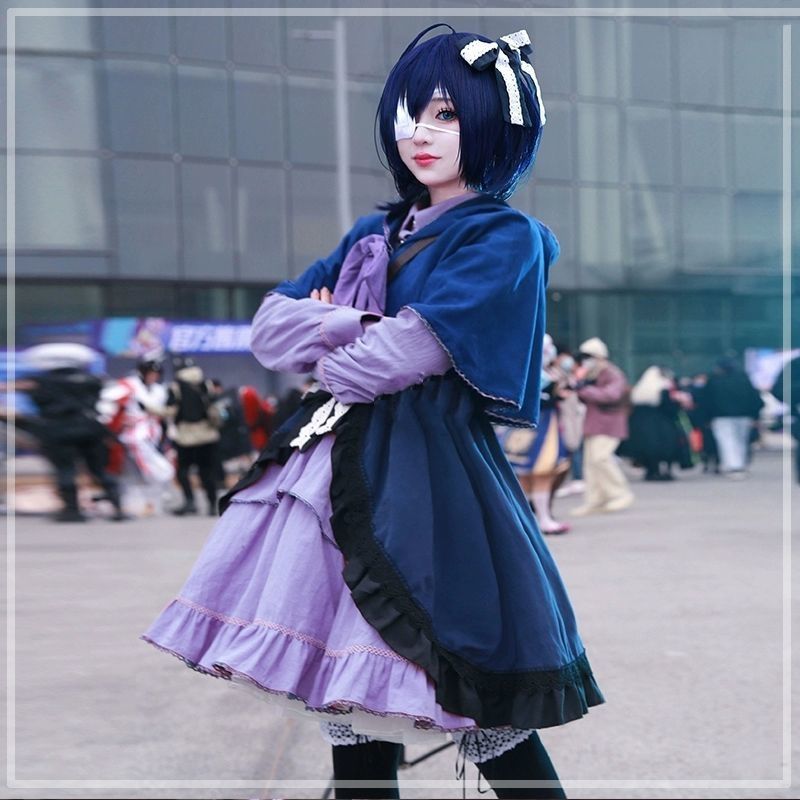 Love, Chunibyo &amp; Other Delusions Takanashi Rikka cosplay Costume wig Halloween Cos Suit Gothic dress Lolita Girl