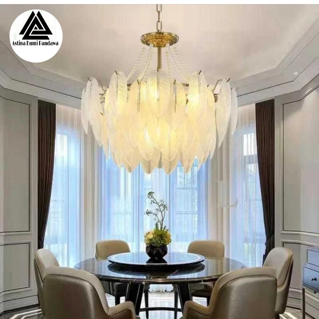 LAMPU HIAS GANTUNG KRISTAL BUNGA MEWAH / LAMPU GANTUNG RUANG TAMU / LAMPU CHANDELIER Harga 2,500,000 rupiah*Gratis Ongkir