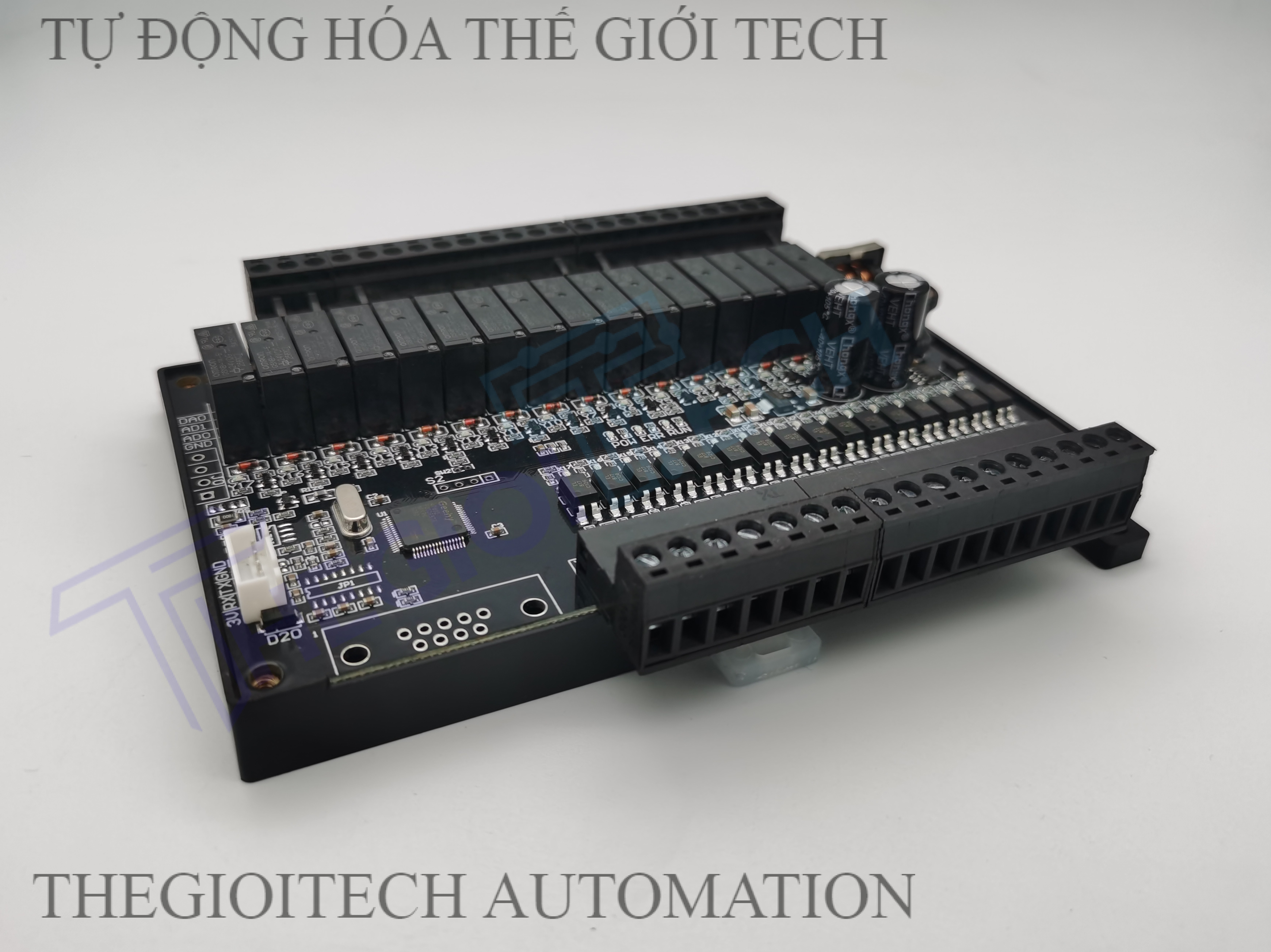 Board Lập Trình PLC HK HK2N FX2N 32MR 16 input 16 output relay 24V TTL RS232, GX Works2 Mitsubishi - 32MR TTL ĐẾ