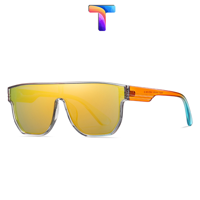 Kính râm mát phân cực Polarized vuông nam nữ liền tròng 7547