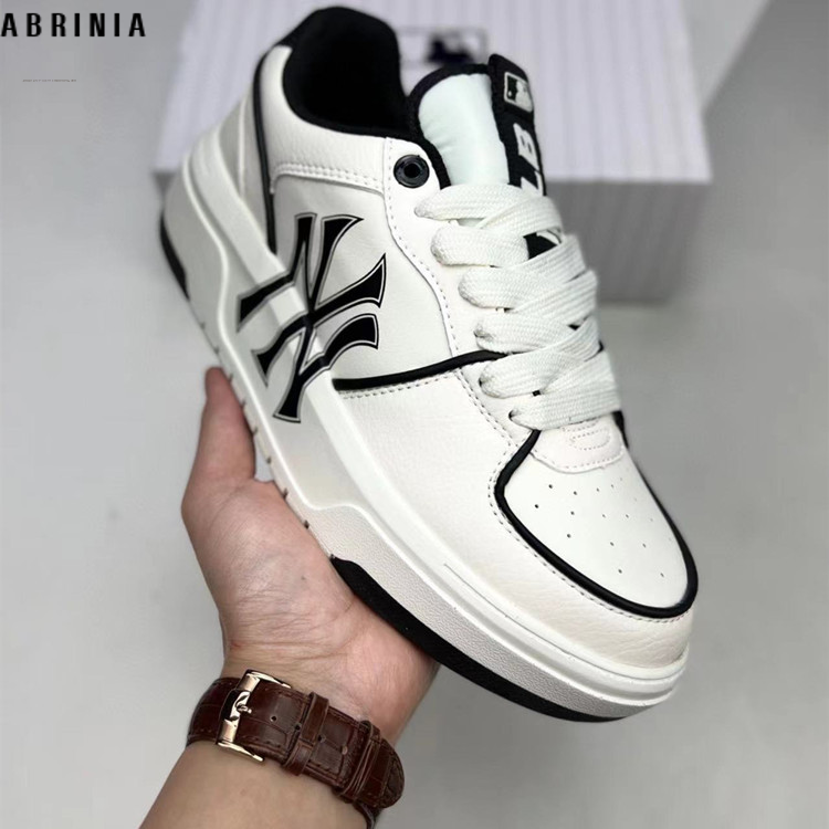 Putian mlb men's and women's height-increasing shoes thick-soled Yankees big logo Korean version ny dad shoes sandals