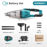 Yofidra 1500W 12kpa Máy hút bụi không dây Điện cầm tay sạc được vệ sinh gia đình Công Cụ Điện Cho Makita 18V Pin