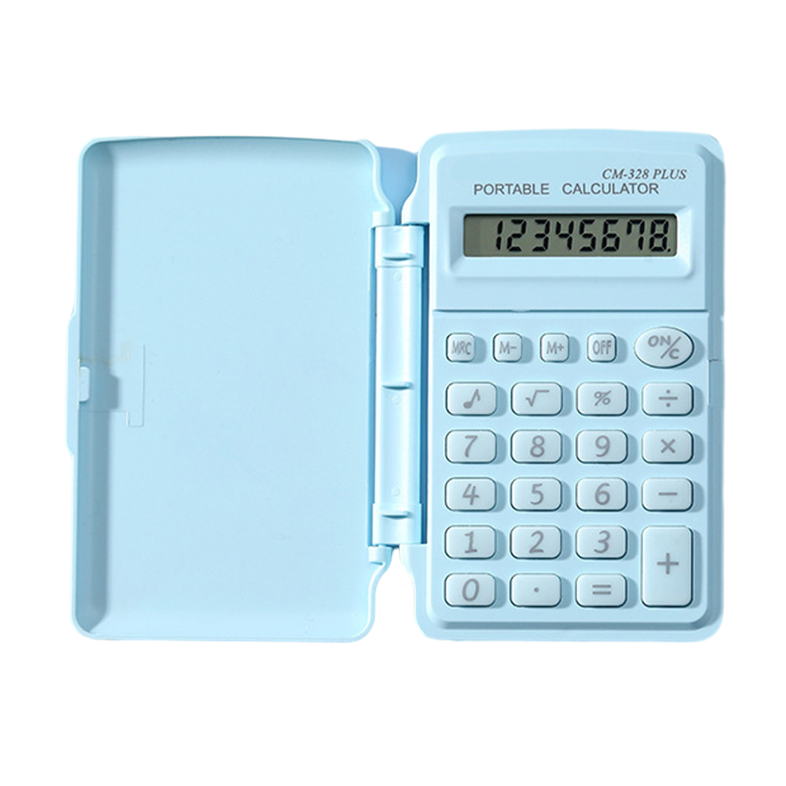 Lightweight Smart Sleep Calculator Portable Mini Calculator Cover 8-digit Large Lcd Display Big Buttons Battery Operated Student Office Desktop Finance Calculator Compact and Durable for Asia - 2