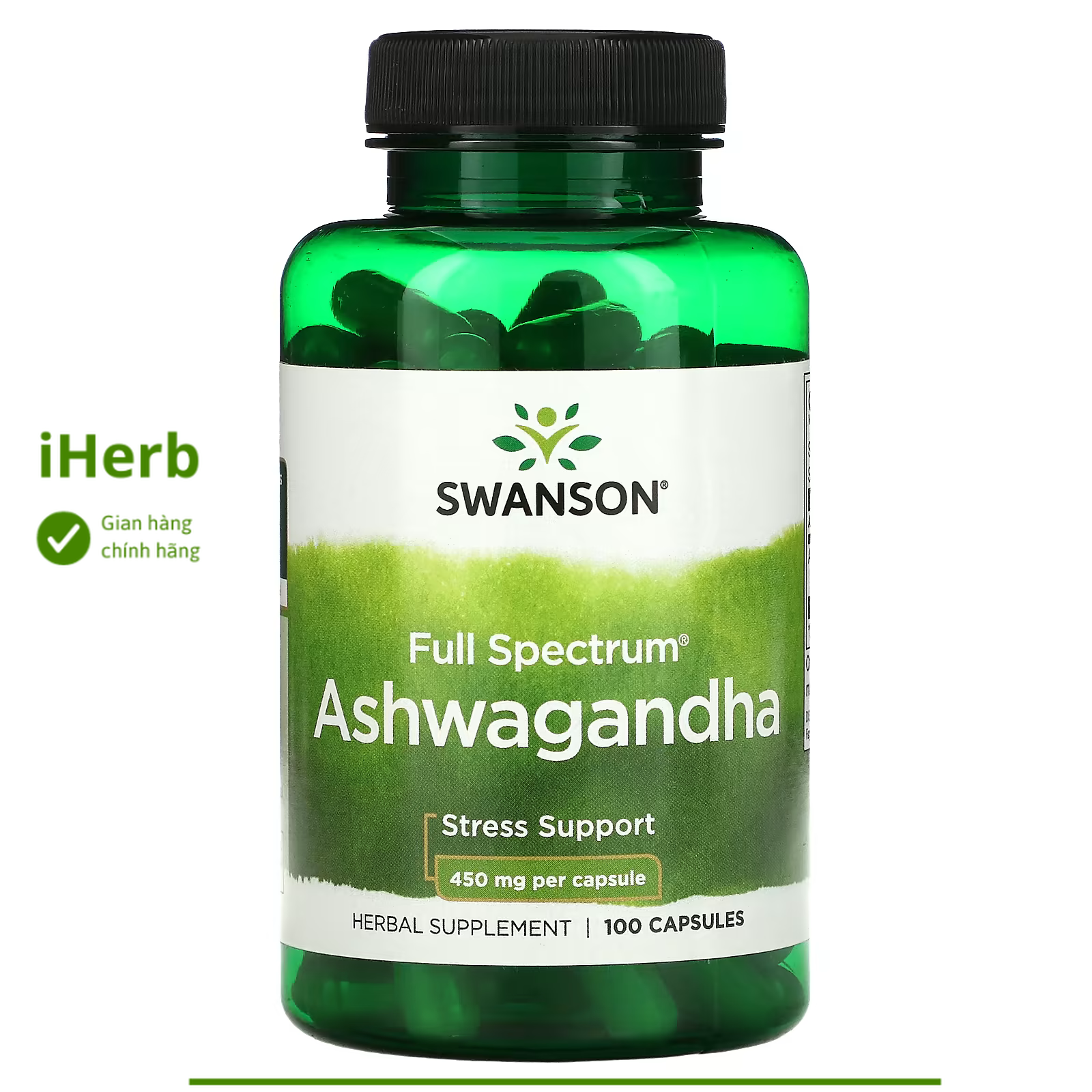 Ashwagandha, 450 mg, 100 Capsules Swanson - iHerb Vietnam