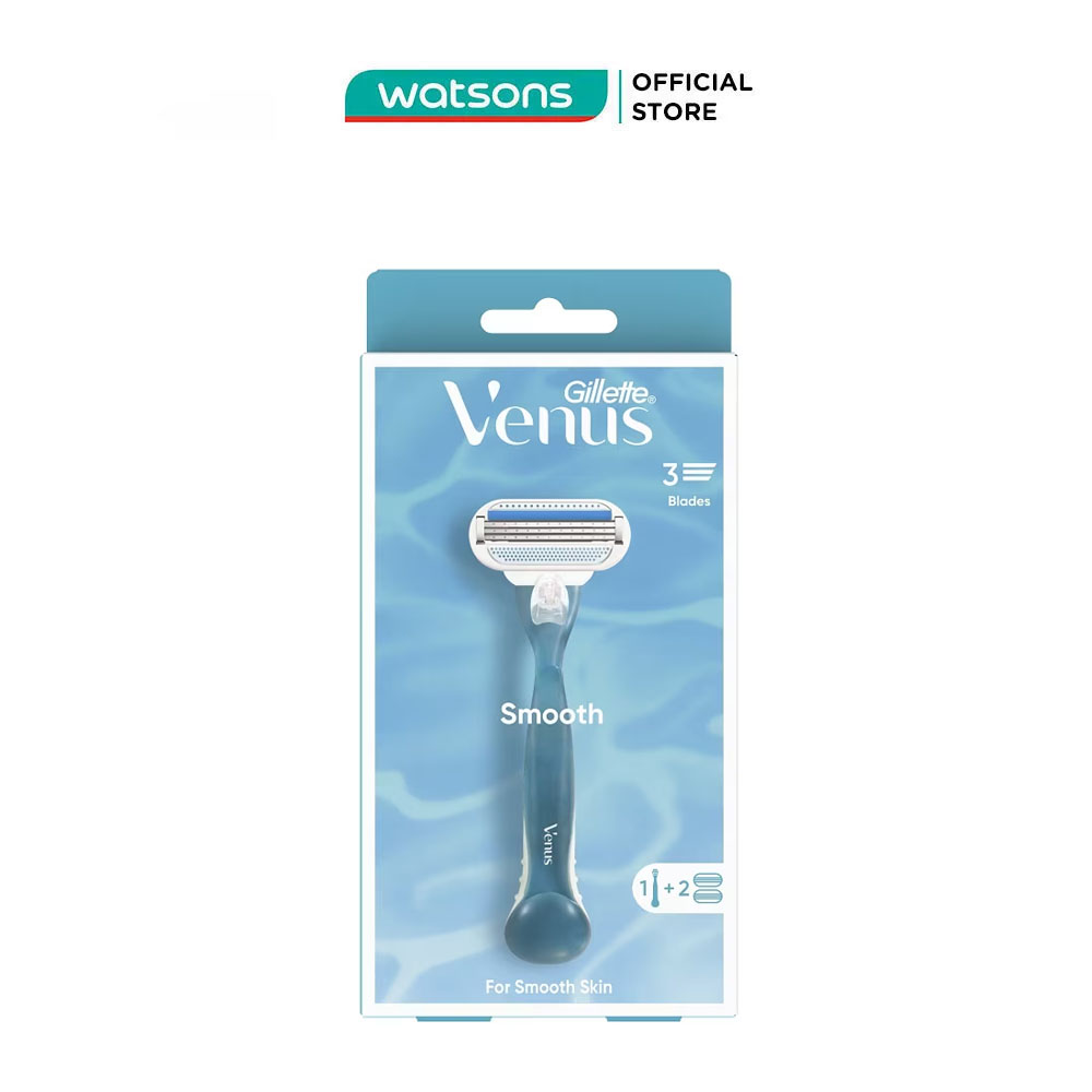  Dao Cạo Gillette Venus Smoooth  1 Cán Dao+ 2 Đầu Dao Cạo  