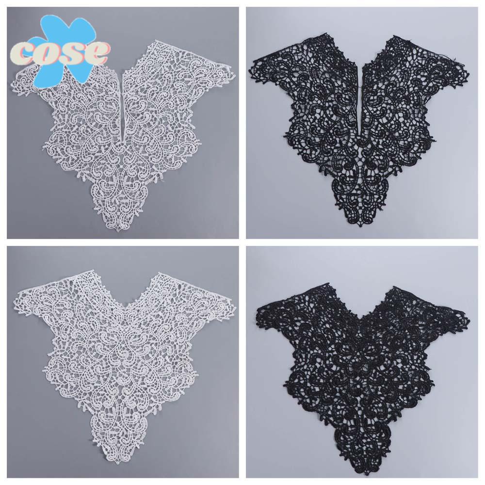 COSE Có thể tháo rời Đường viền cổ áo ren Băng đeo cổ Rỗng Đường viền cổ áo nữ Thanh lịch Vải Thêu Đ