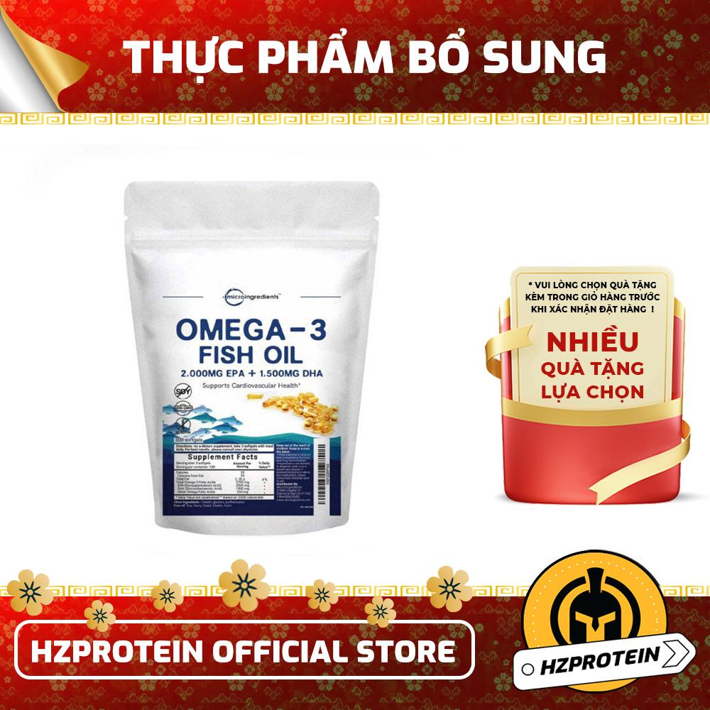 Micro Ingredients Omega3 Fish Oil - Viên dầu cá hàm lượng chất lượng cao