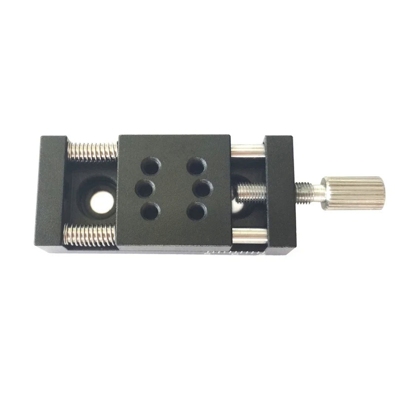 Bàn Dịch Thuật Thủ Công Ms-t10-l20 thu nhỏ mùa xuân phanh bàn trượt nhỏ gọn Bàn dịch chuyển tuyến tính 10mm