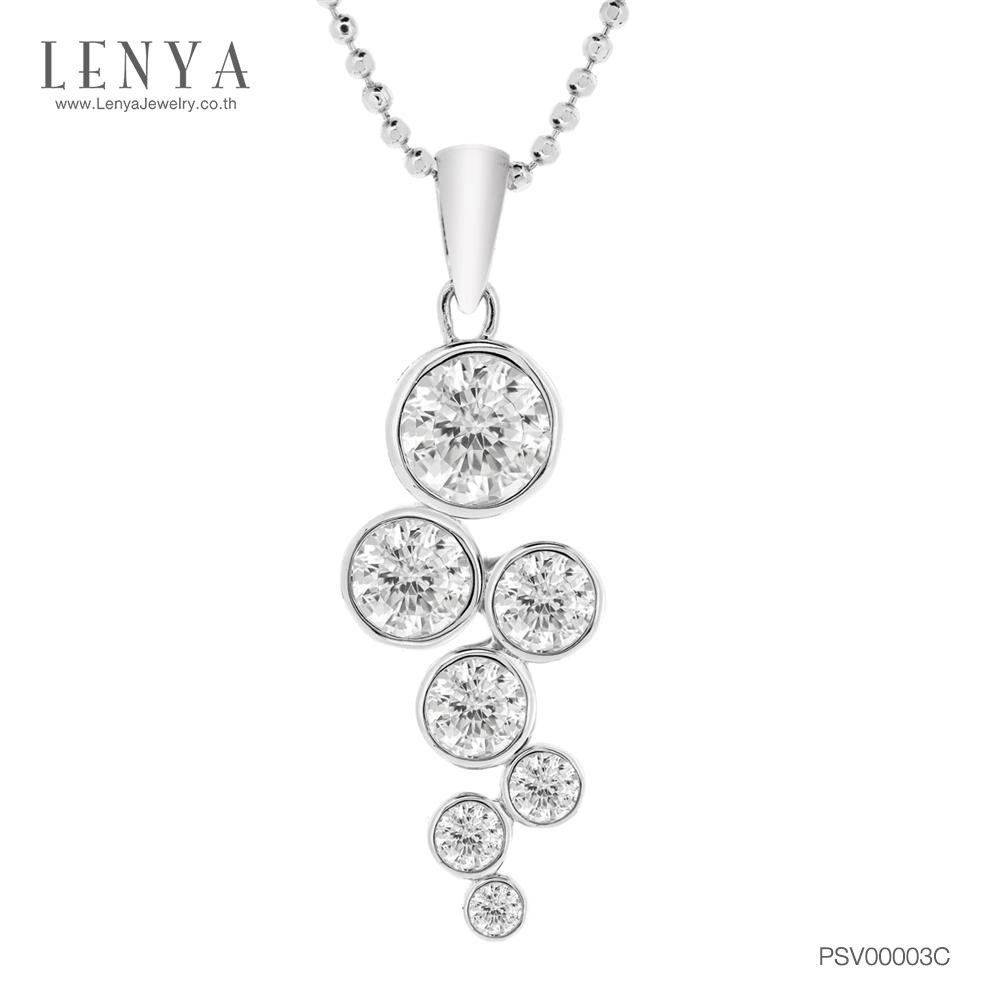 Lenya Cz Pendant from Swarovski Enhances Your Look to Be Beautiful and Sweet Every Day. Size 6 Mm. 925 Sterling Silver Body with White Gold Plating. ราคา 3,090 บาท*ส่งฟรี