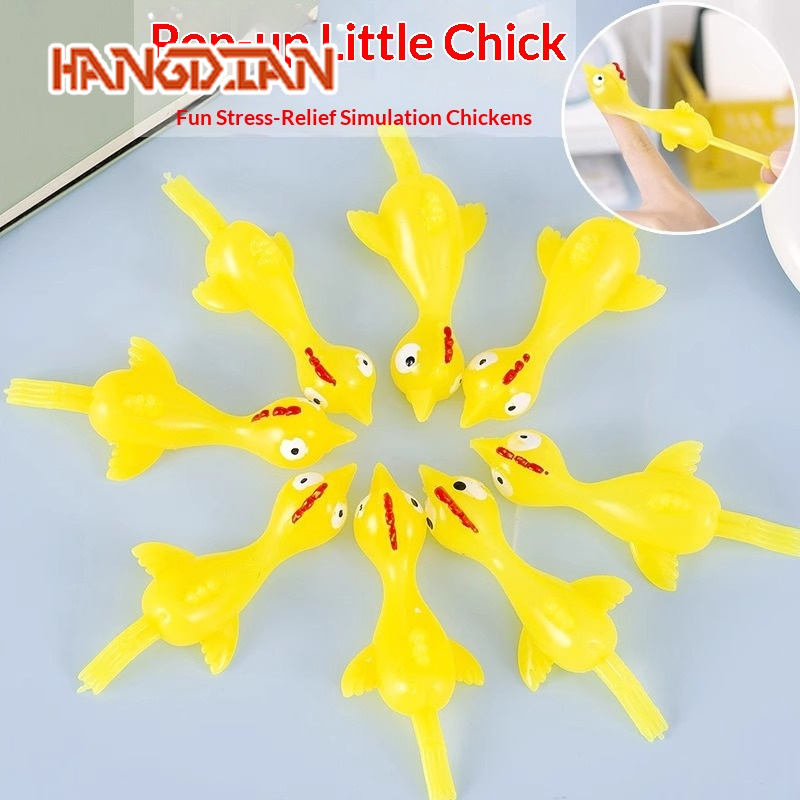 HANGDIAN Fun Launch Chicken Toy for Kids and Adults, Interactive Playtime ราคา 14 บาท*ส่งฟรี