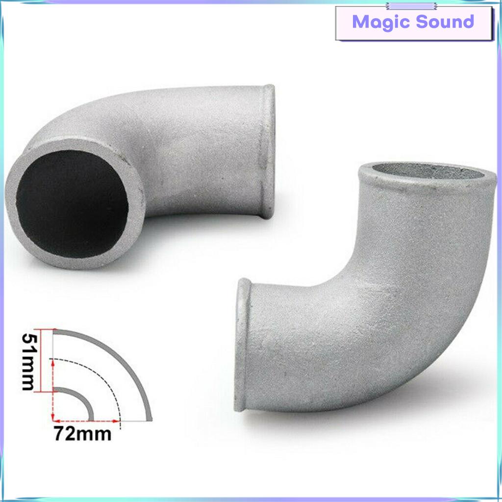 Âm thanh kỳ diệu 2 "51mm nhôm đúc ống nối có góc 90 độ intercooler uốn cong