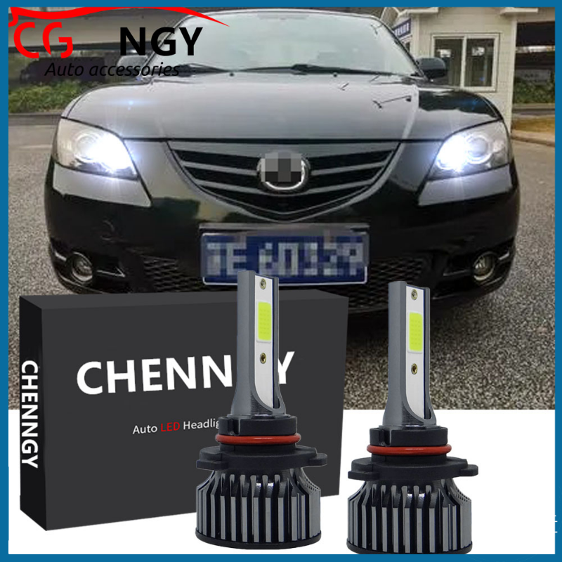 สำหรับ MAZDA 3 2006 ถึง 2008 2009 (ไฟหน้า) - P1 6000K ชุดหลอดไฟ LED เปลี่ยนหลอดฮาโลเจนสีขาว (1 คู่) high Beam ชุดรถยนต์ การรับประกัน ราคา 572 บาท*ส่งฟรี