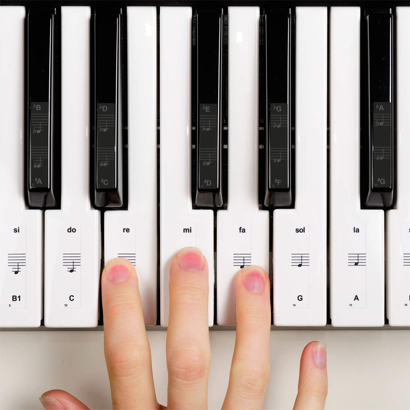 JU Nhãn dán piano năm dòng trong suốt 88 phím 61 phím 54 phím Đơn giản hóa Keyo Phím Biểu tượng ngữ âm và ghi chú Nhãn dán bàn phím TONE