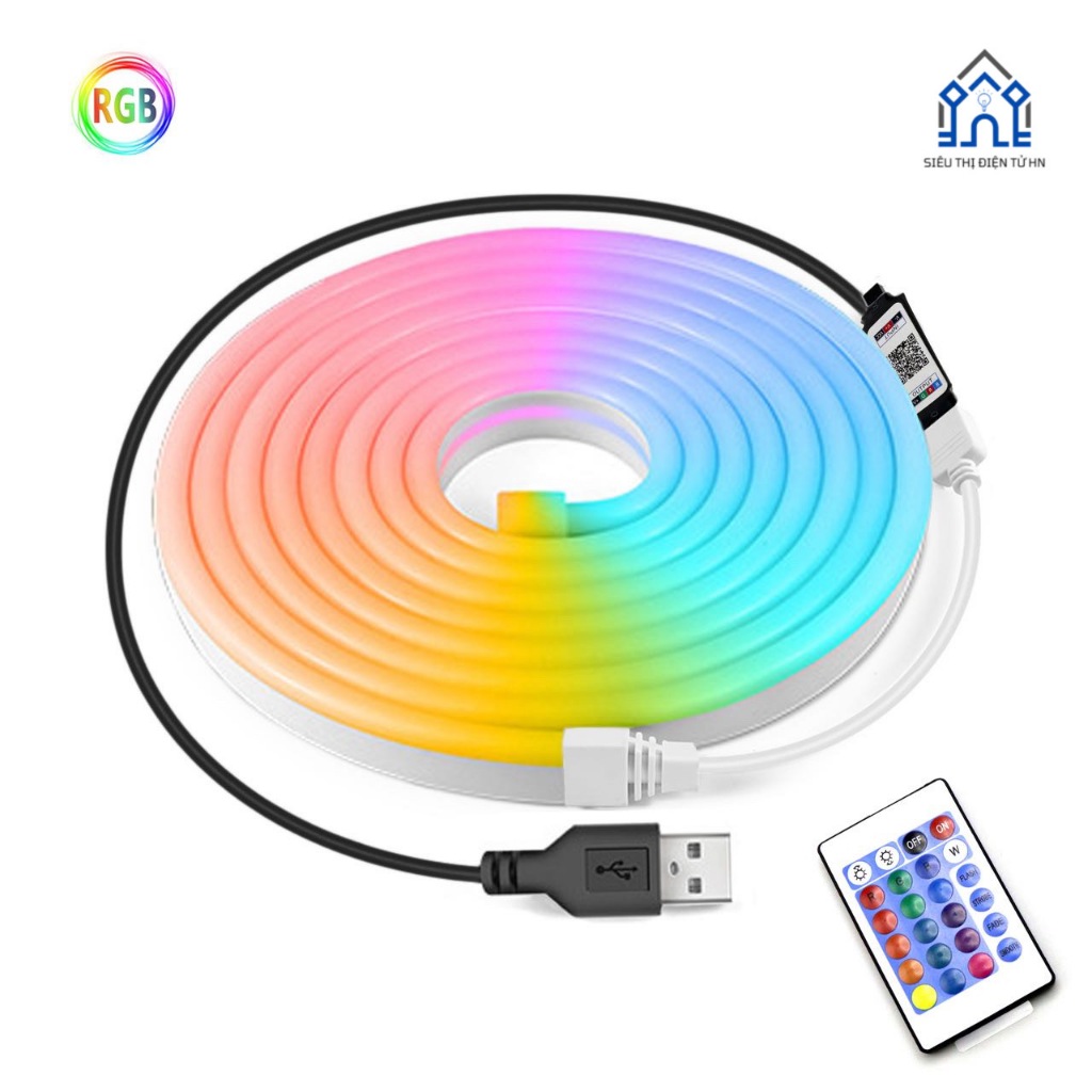 Đèn LED dây đa màu sắc | Điều khiển, Bluetooth thông minh | Trang trí đa chức năng