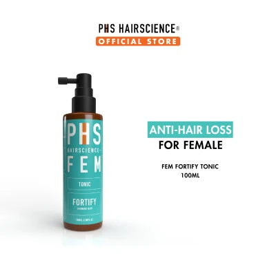 PHS HAIRSCIENCE FEM Fortify Tonic 100ml For Women |Anti-Hair Loss, Stimulate Hair Growth, Nourish Scalp & Strengthening Hair Roots
