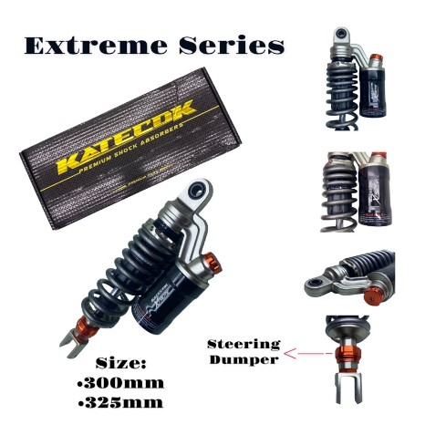 READY Shock Katecox Extrem Series Matic 310mm 330mm Singel Shock Double Klik Steering Dumper Shock Matic Tabung Atas Mio Xeon Beat Scoopy Harga 1,585,198 rupiah*Gratis Ongkir