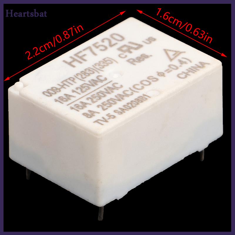 [Heartsbat] Hf7520 009-htp tải cao 10a 16A thường mở 4-pin kê nhiệt độ không đổi điện sưởi ấm ấm tiếp sức