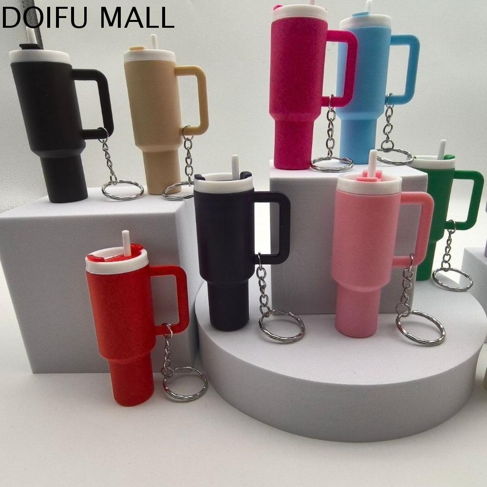 DOIFU Giá đỡ Gậy Chapstick Móc khóa cúp Stanley mini trang trí túi xách Trọng lượng nhẹ Móc Chìa Khóa Cốc Dễ thương Đầy màu sắc dây chuyền chai nước Trang trí quà tặng