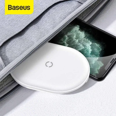 Baseus Cobble 15W Qi Fast Wireless Charger for iPhone 11 Pro X XS MAX XR Airpods Pro Samsung Huawei
