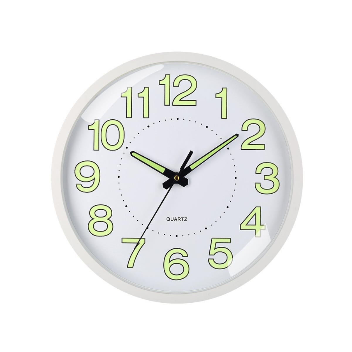 Đồng Hồ Treo Tường 12 Inch 30cm Phát Sáng Trong Bóng Tối Kim Loại Chống Ồn Đồng Hồ Quartz Đơn Giản Phong Cách Sáng Tạo Dùng Cho Phòng Ngủ Và Phòng Khách Thiết Kế Hiện Đại Dễ Đọc Giờ