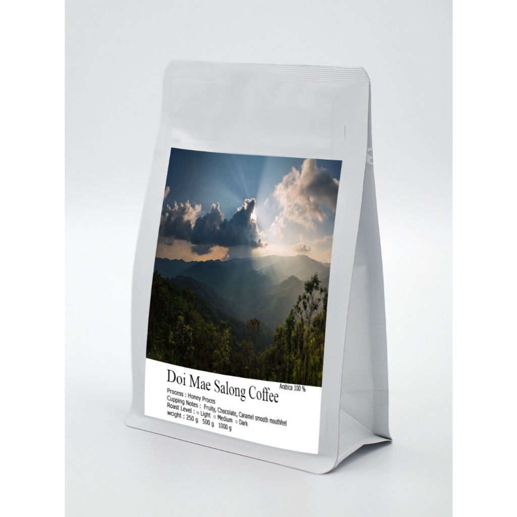 Lalis Coffee ดอยแม่สลอง กาแฟคั่ว Arabica 100% กาเเฟ ออเเกนิค ปลูกใต้ร่มไม้ ราคา 265 บาท*ส่งฟรี