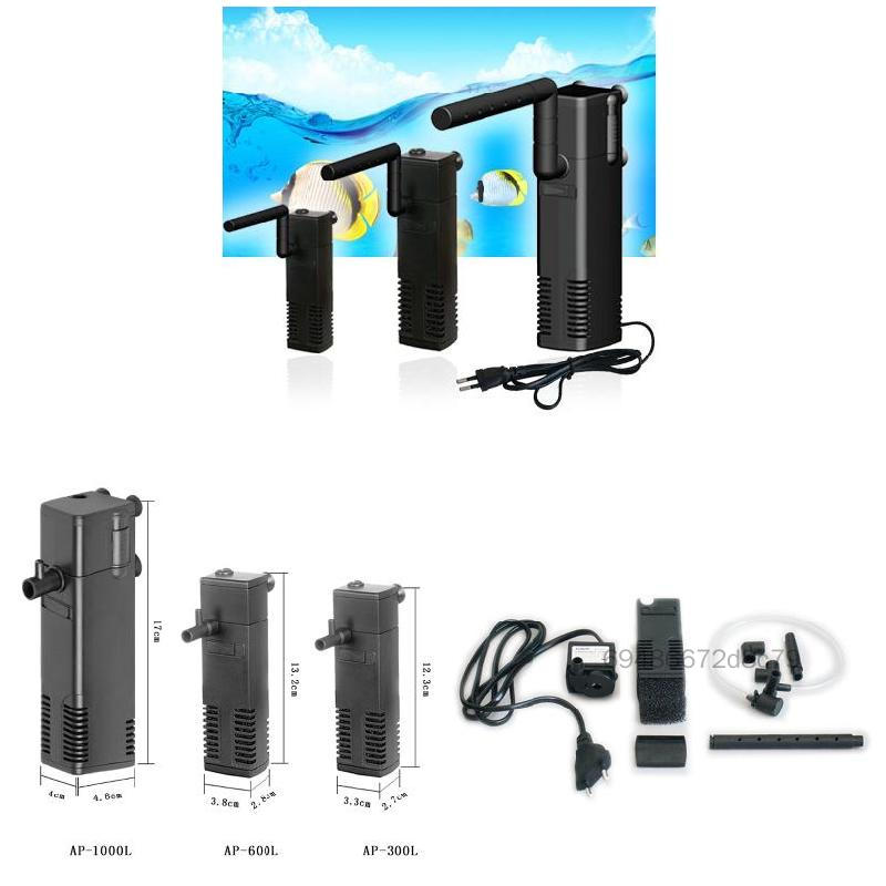 Nâng Cấp Bộ Lọc Hồ Cá Chìm Điện Bên Trong Bộ Lọc Cho Bể Cá Bơm Lọc 3 Trong 1 Dòng Xịt Lọc Sinh Học 3W/4W/8W NH-VN