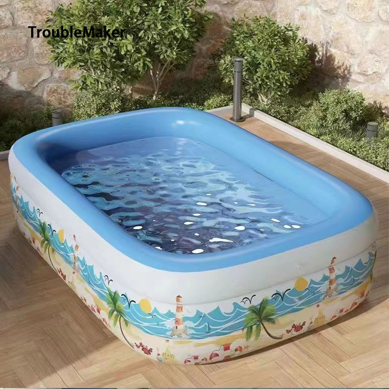 TroubleMaker Planetary baby inflatable swimming pool, multi-layer inflatable swimming pool, children's swimming pool ราคา 125 บาท*ส่งฟรี