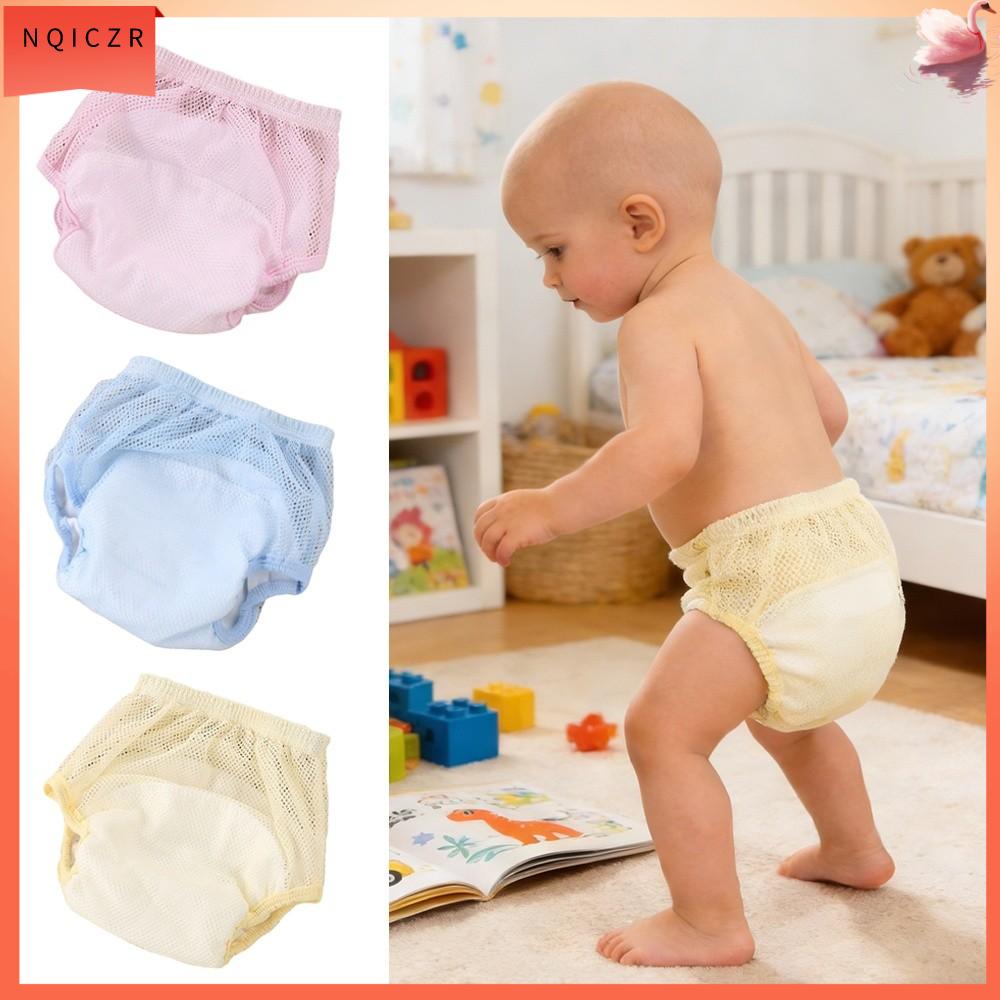 NQICZR Bông Quần tập cho bé Chống thấm nước Thoáng khí Quần tã Mềm mại Có thể giặt Quần short cho trẻ sơ sinh Trẻ sơ sinh