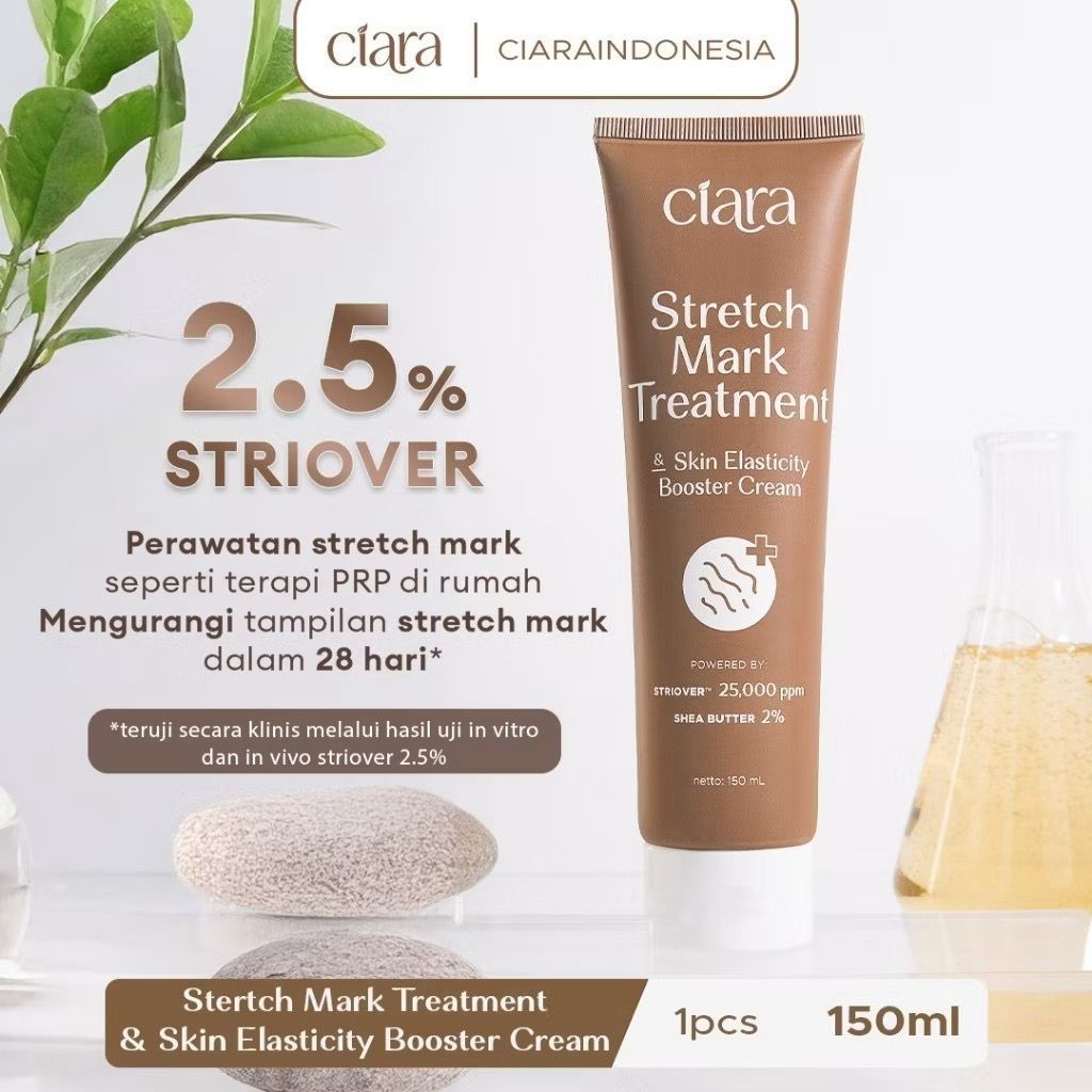 [READY STOCK-hot sale]Ciara Stretch Mark Treatment & Skin Elasticity Booster Cream 150ml Skincare Stretch Mark Stretchmarks Fading Cream