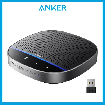 Anker PowerConf S500 Bluetooth speakerphone, auto focus, 4 microphones with 32KHz sampling rate, Zoom Certified, Wirelessly pair two S500s, play via USB-C