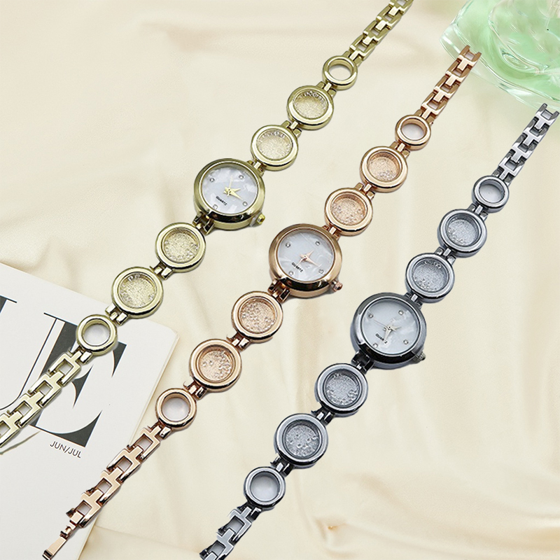 Phụ Nữ Đồng Hồ Phụ Nữ Wafer Thiết Kế mặt đồng hồ tròn đồng hồ đeo tay kiểu dáng vòng tay Thời Trang phiên bản Hàn Quốc đồng hồ thanh lịch Cho Phụ Nữ