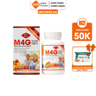Viên Uống Bổ Sung Vitamin M4G Multi Vitamin For 50+ Cho Người Trên 50 Tuổi Olympian Labs Hộp 30 Viên Sunware House thumbnail