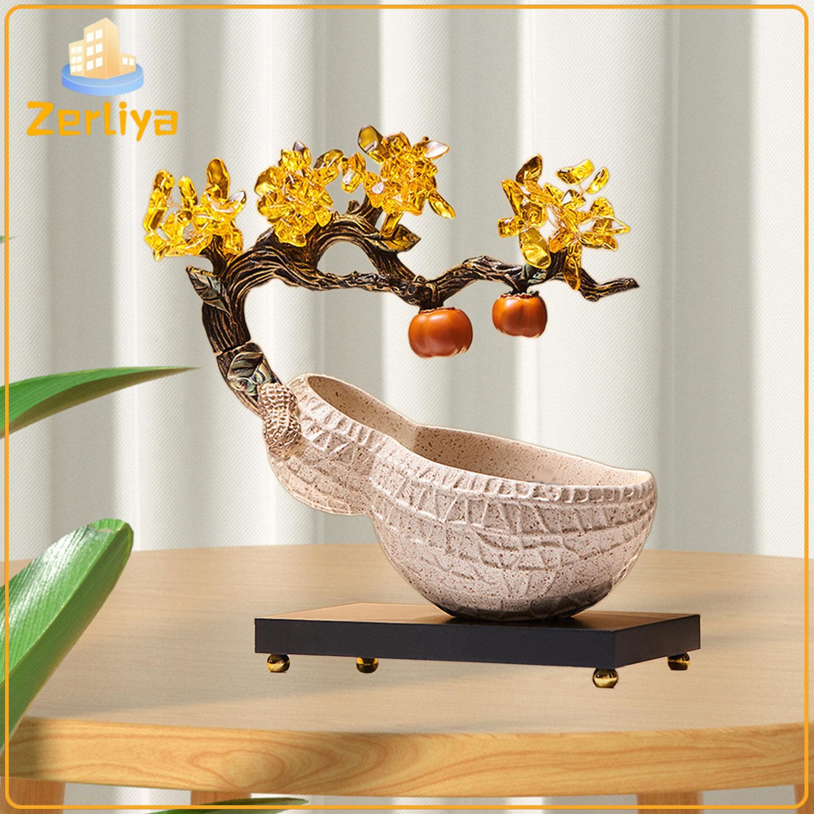 petsola Peanut Statue Resin Sculpture Key Bowl Desktop Decoration Feng Shui Figurine for Dining Room ราคา 1,236 บาท*ส่งฟรี
