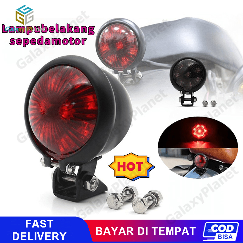 LED Lampu Belakang Bates Marco Taillight Kawasaki Caferacer japstyle scrambler Chopper Bobber Universal Harga 59,900 rupiah*Gratis Ongkir