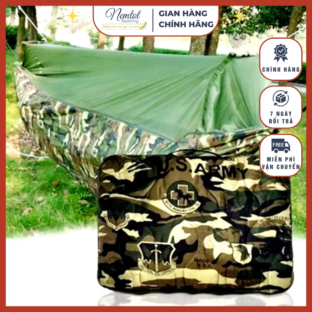 ⭐LOẠI ĐẸP⭐Võng Mùng Vali Thái Lan, Võng Có Mùng Chống Muỗi, Trần Bông Nằm Êm - Nemtot Bedding