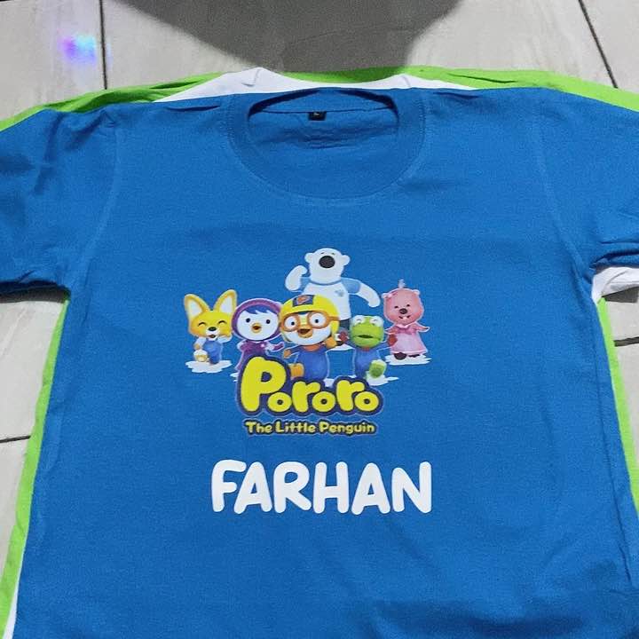 [PROMO RAMADHAN] KAOS ANAK P0R0R0 / KAOS ANAK KARAKTER / KAOS ANAK UNISEX