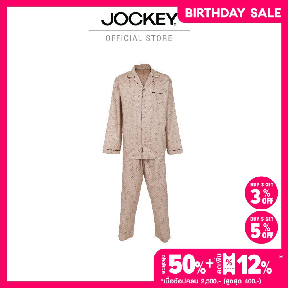 JOCKEY UNDERWEAR SLEEPWEAR KU JK1646A LONG SLEEVE/PANTS BROWN ราคา 3,390 บาท*ส่งฟรี