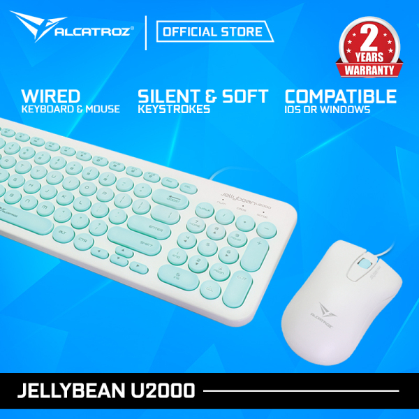 Alcatroz USB Wired keyboard and Mouse Combo JellyBean U2000 Singapore
