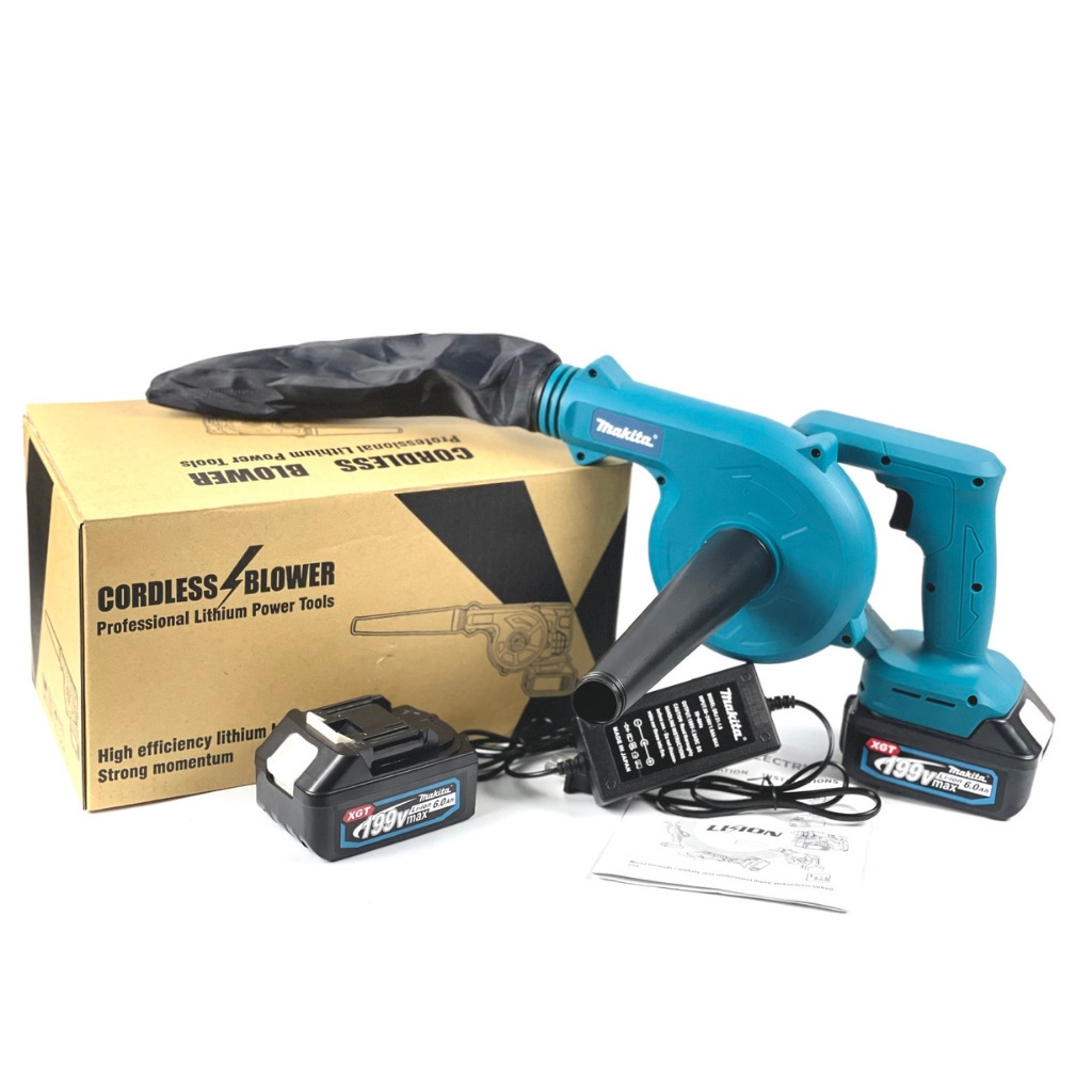 Máy thổi bụi dùng pin Makita 199v, máy thổi hút bụi cầm tay công suất lớn 680W